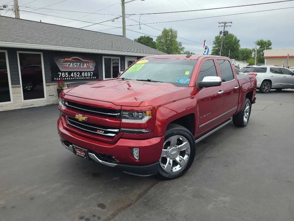 Red 2018 CHEVROLET SILVERADO 1500 LTZ for sale in Kokomo, IN