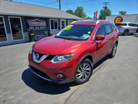 Red 2015 NISSAN ROGUE S for sale in Kokomo, IN