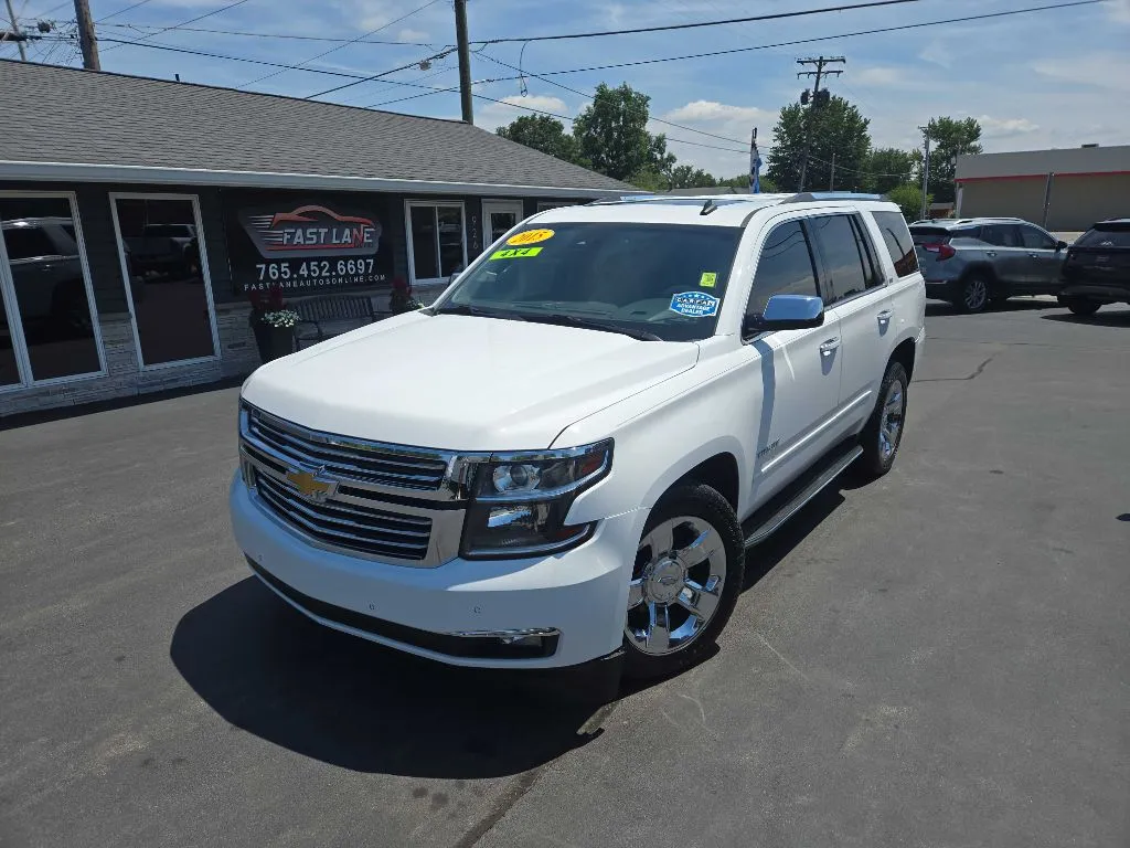 White 2015 CHEVROLET TAHOE 1500 LTZ for sale in Kokomo, IN