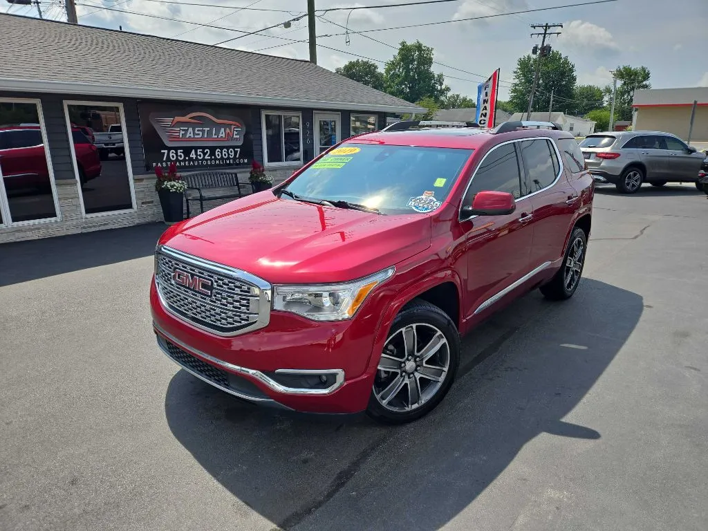 Red 2019 GMC ACADIA DENALI for sale in Kokomo, IN