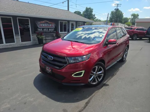 Red 2015 FORD EDGE SPORT for sale in Kokomo, IN