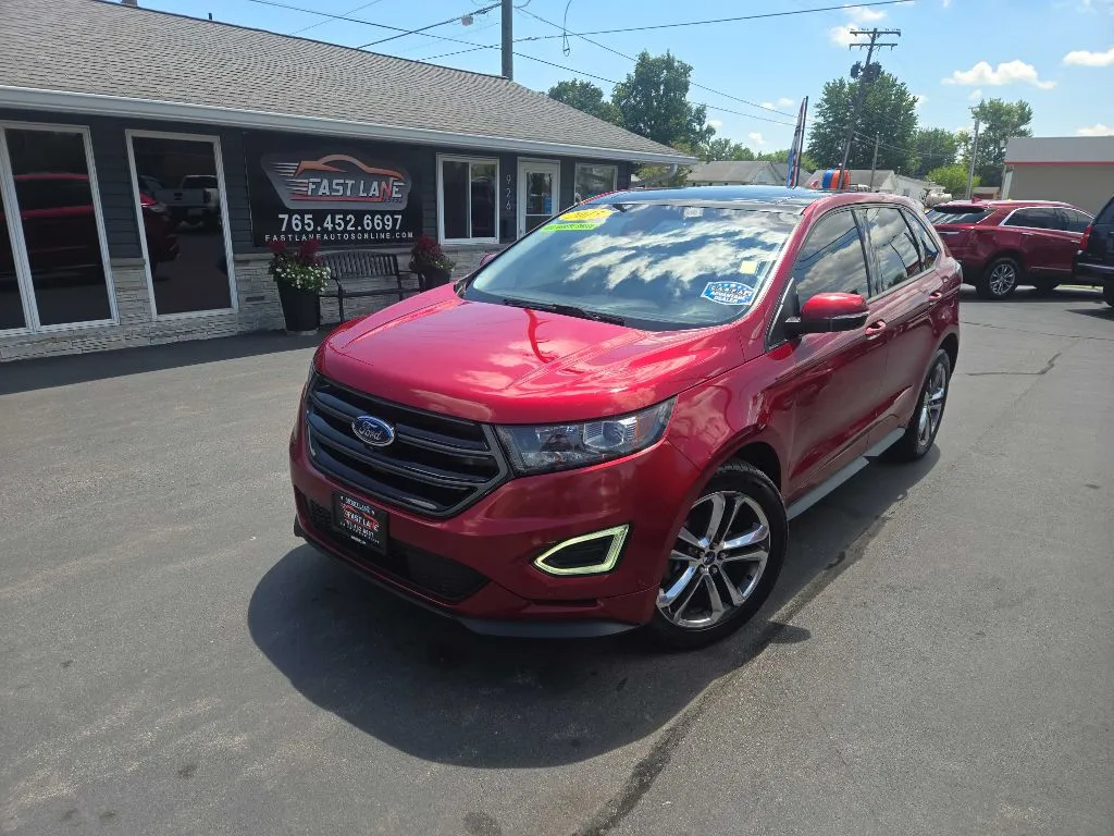 Red 2015 FORD EDGE SPORT for sale in Kokomo, IN