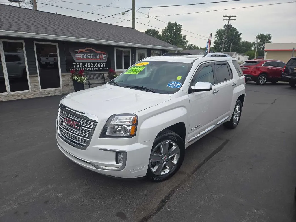 White 2017 GMC TERRAIN DENALI for sale in Kokomo, IN
