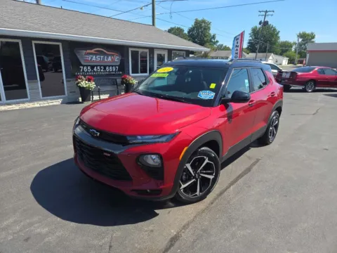 Red 2021 CHEVROLET TRAILBLAZER RS for sale in Kokomo, IN