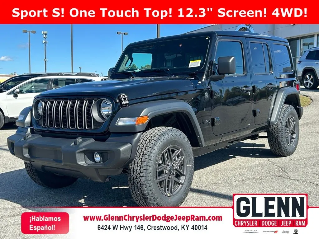 Black 2026 Jeep Wrangler Sport S for sale in Crestwood, KY
