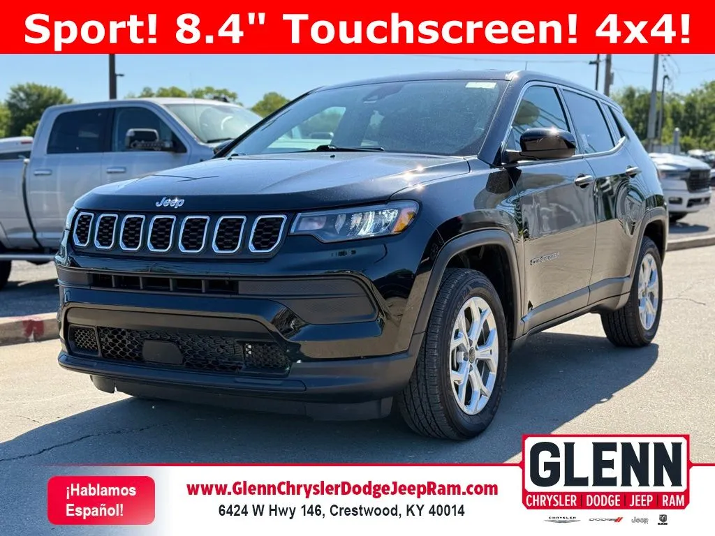Black 2025 Jeep Compass Sport for sale in Crestwood, KY