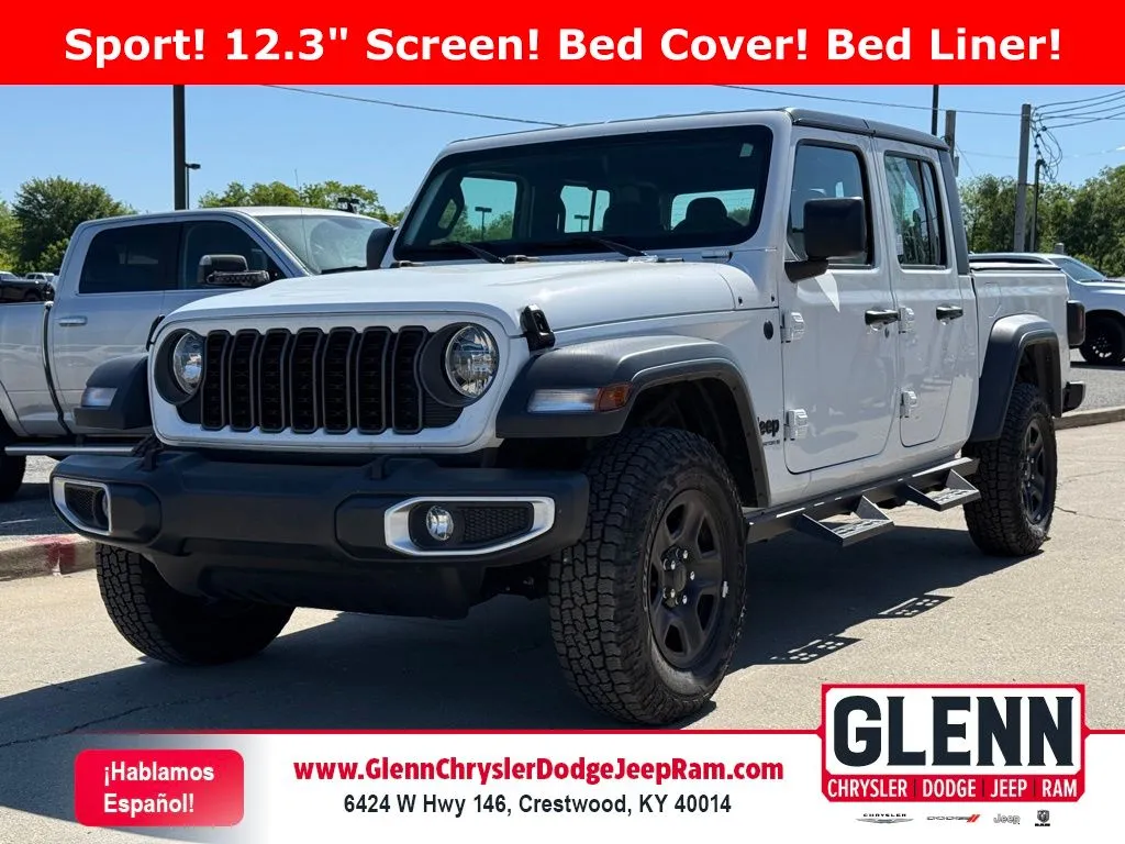 White 2025 Jeep Gladiator Sport for sale in Crestwood, KY