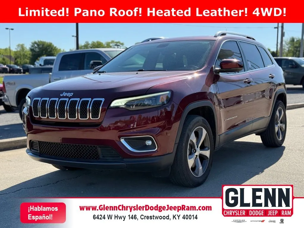 Red 2019 Jeep Cherokee Limited for sale in Crestwood, KY