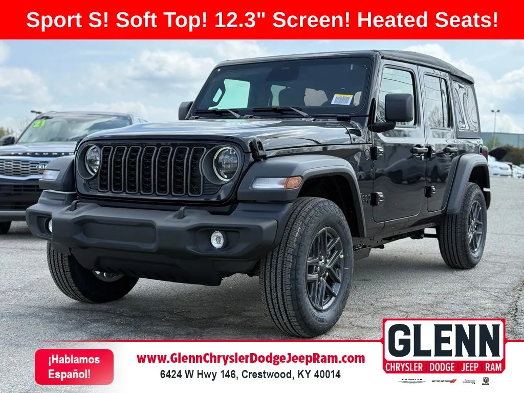 Black 2026 Jeep Wrangler Sport S for sale in Crestwood, KY