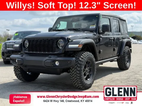 Black 2026 Jeep Wrangler Willys for sale in Crestwood, KY