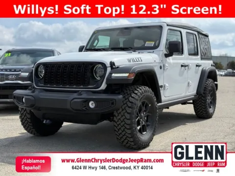 White 2026 Jeep Wrangler Willys for sale in Crestwood, KY