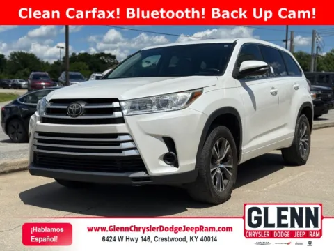White 2017 Toyota Highlander LE for sale in Crestwood, KY