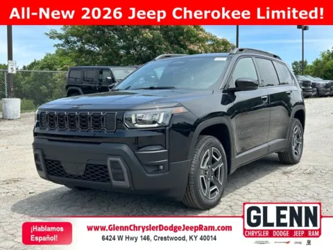 Black 2026 Jeep Cherokee Limited for sale in Crestwood, KY