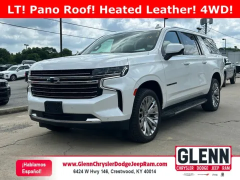 White 2022 Chevrolet Suburban LT for sale in Crestwood, KY