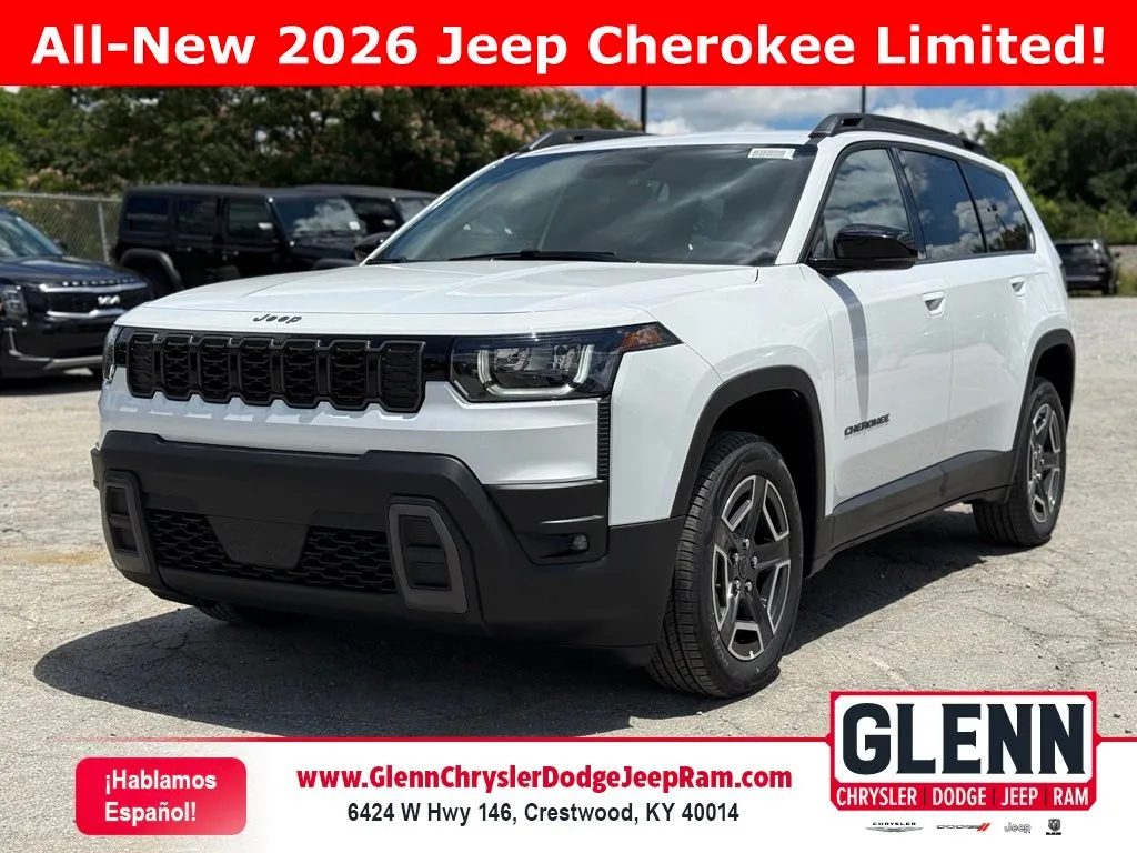 White 2026 Jeep Cherokee Limited for sale in Crestwood, KY