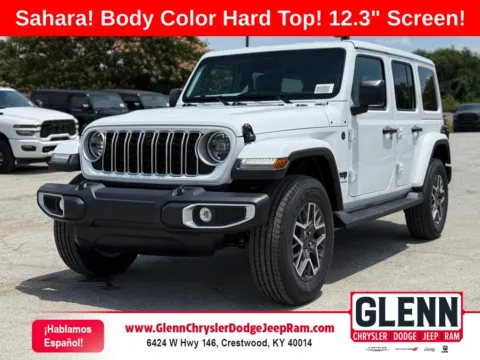 White 2026 Jeep Wrangler Sahara for sale in Crestwood, KY