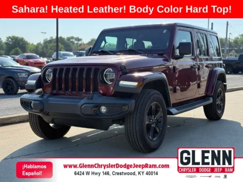 Red 2021 Jeep Wrangler Unlimited Sahara Altitude for sale in Crestwood, KY