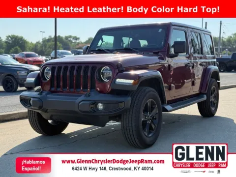 Red 2021 Jeep Wrangler Unlimited Sahara Altitude for sale in Crestwood, KY