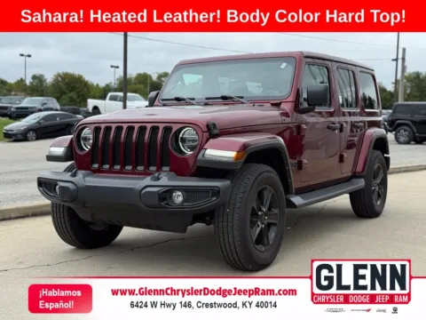 Red 2021 Jeep Wrangler Unlimited Sahara Altitude for sale in Crestwood, KY