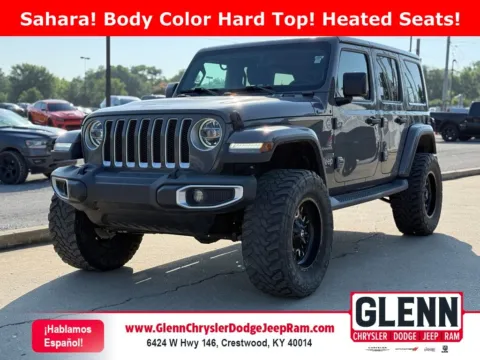 Gray 2019 Jeep Wrangler Unlimited Sahara for sale in Crestwood, KY
