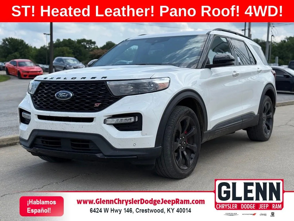 White 2023 Ford Explorer ST for sale in Crestwood, KY