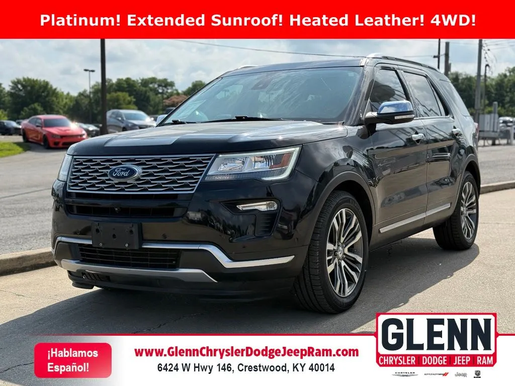 Black 2019 Ford Explorer Platinum for sale in Crestwood, KY