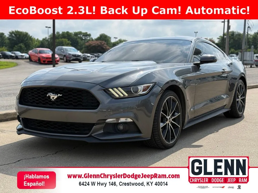 Gray 2017 Ford Mustang EcoBoost for sale in Crestwood, KY
