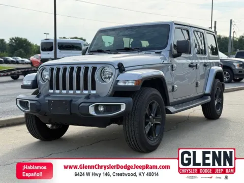Silver 2020 Jeep Wrangler Unlimited Sahara for sale in Crestwood, KY