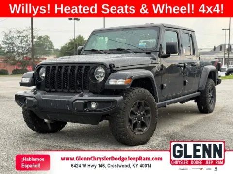 Black 2023 Jeep Gladiator Willys for sale in Crestwood, KY