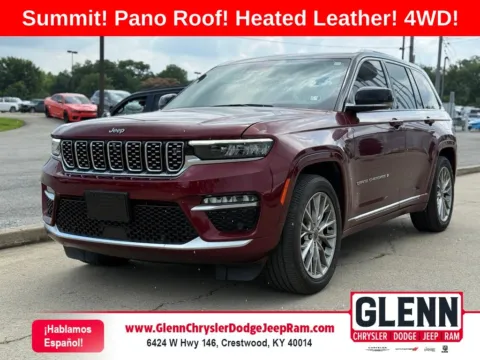 Red 2022 Jeep Grand Cherokee Summit for sale in Crestwood, KY
