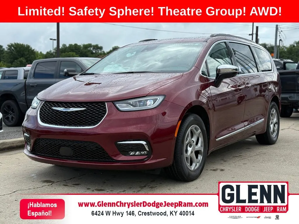 Red 2023 Chrysler Pacifica Limited for sale in Crestwood, KY