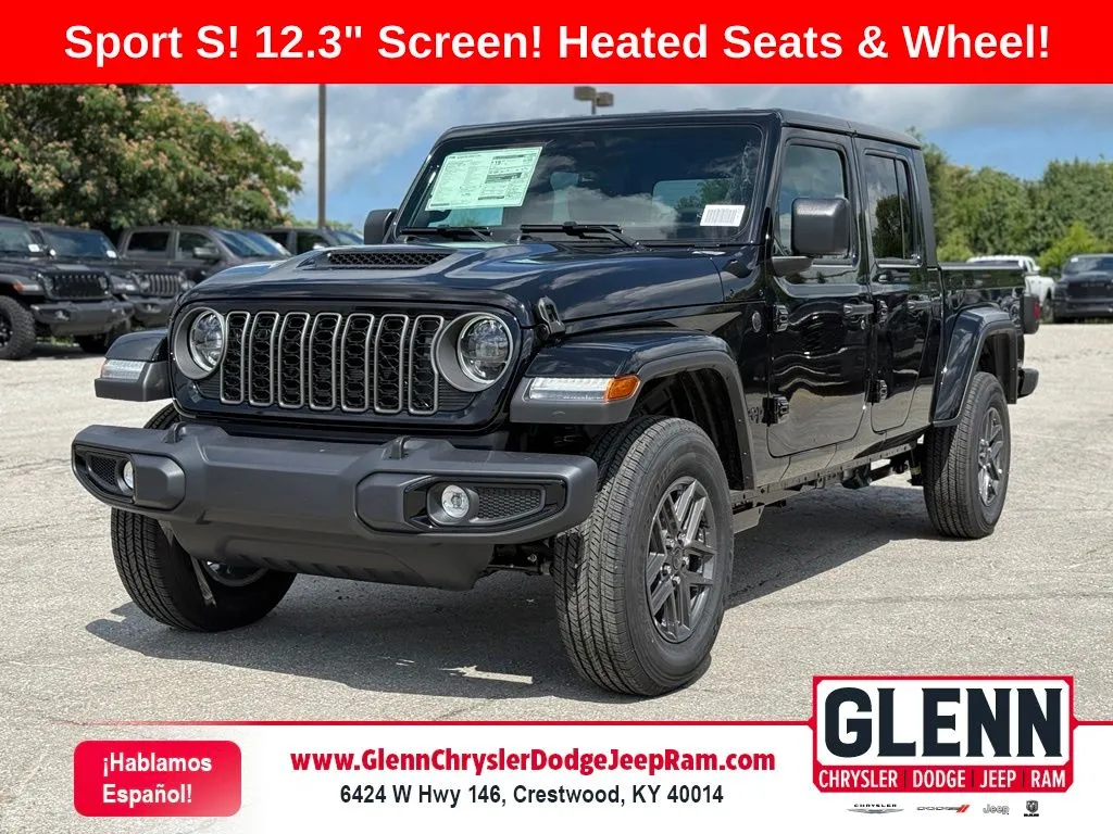 Black 2026 Jeep Gladiator Sport S for sale in Crestwood, KY