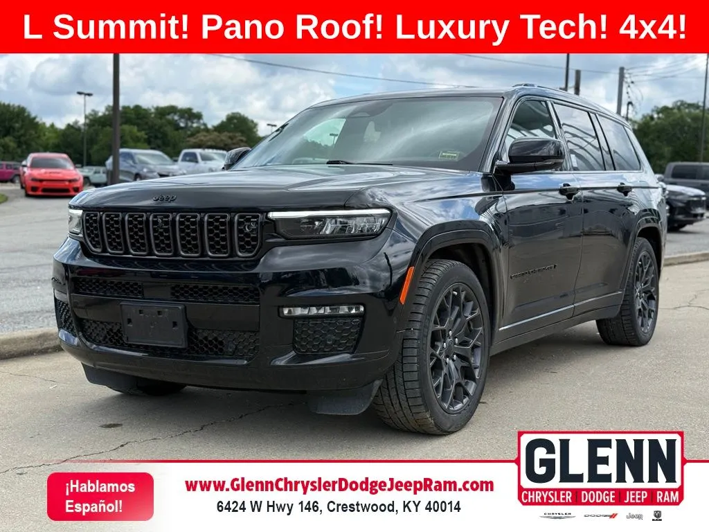 Black 2023 Jeep Grand Cherokee L Summit for sale in Crestwood, KY