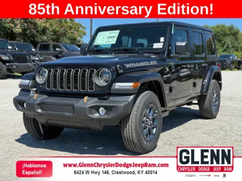 Black 2026 Jeep Wrangler 85th Anniversary Edition for sale in Crestwood, KY
