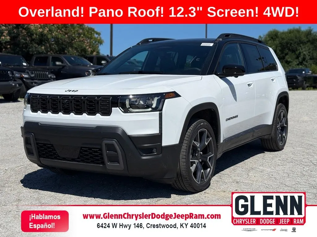 White 2026 Jeep Cherokee Overland for sale in Crestwood, KY