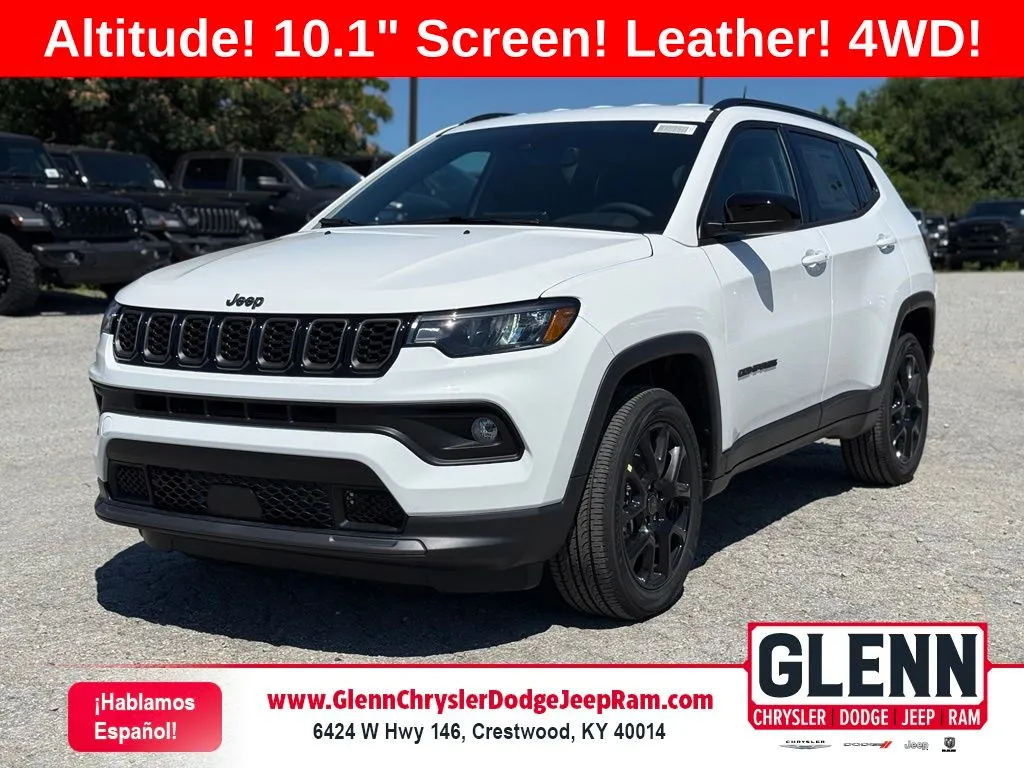 White 2026 Jeep Compass Latitude for sale in Crestwood, KY
