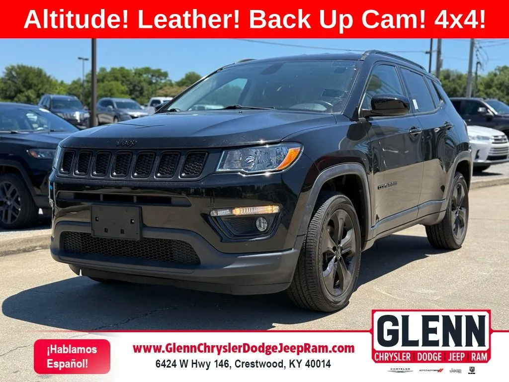 Black 2019 Jeep Compass Latitude for sale in Crestwood, KY