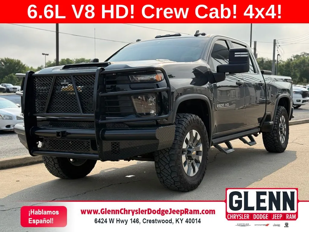 Black 2024 Chevrolet Silverado 2500 HD Custom for sale in Crestwood, KY