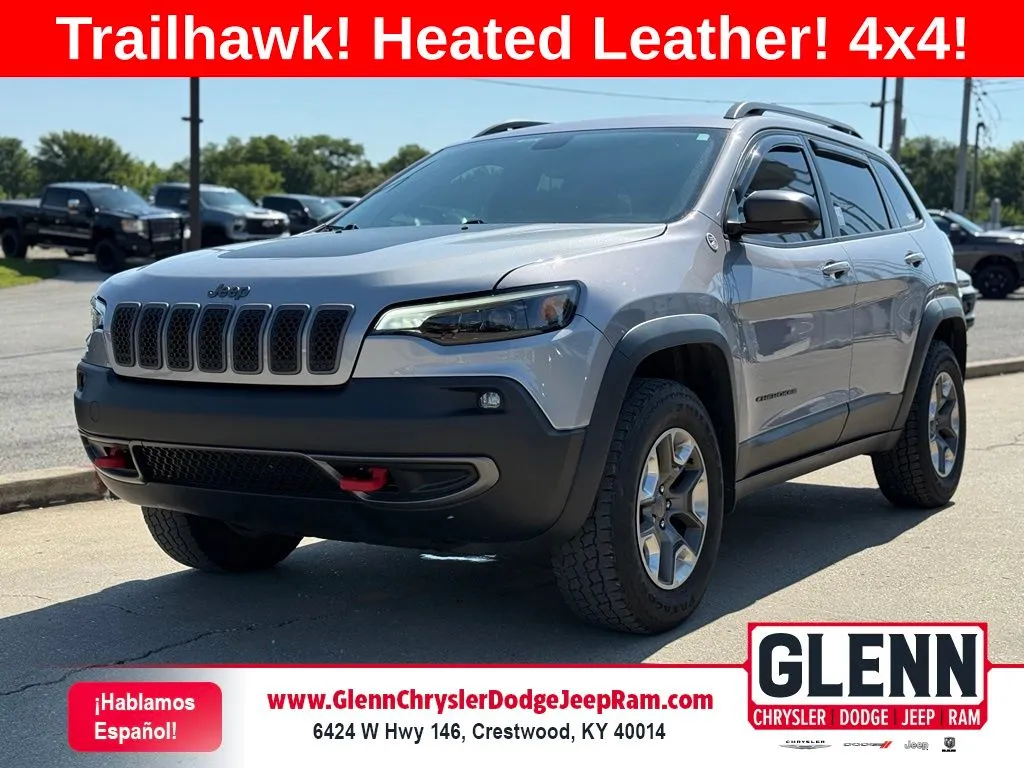 Silver 2019 Jeep Cherokee Trailhawk for sale in Crestwood, KY
