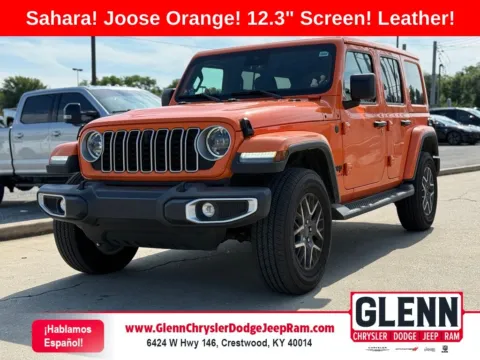 Orange 2025 Jeep Wrangler Sahara for sale in Crestwood, KY