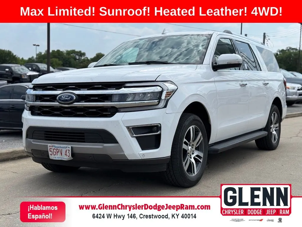 White 2024 Ford Expedition Max Limited for sale in Crestwood, KY