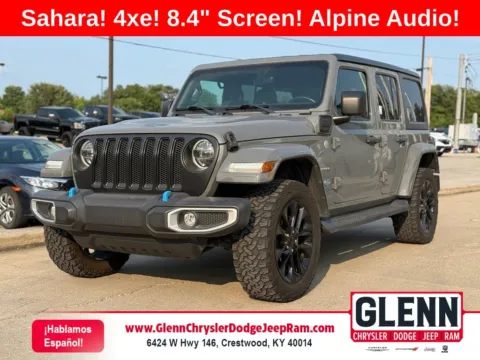 Gray 2022 Jeep Wrangler Unlimited Sahara 4xe for sale in Crestwood, KY