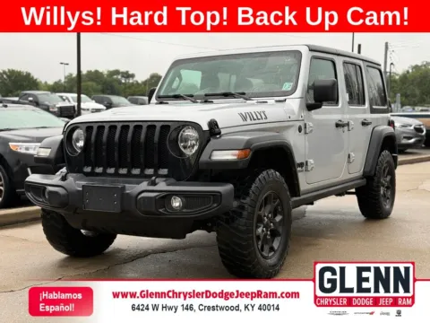 Silver 2022 Jeep Wrangler Unlimited Willys for sale in Crestwood, KY
