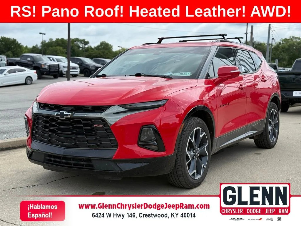 Red 2021 Chevrolet Blazer RS for sale in Crestwood, KY