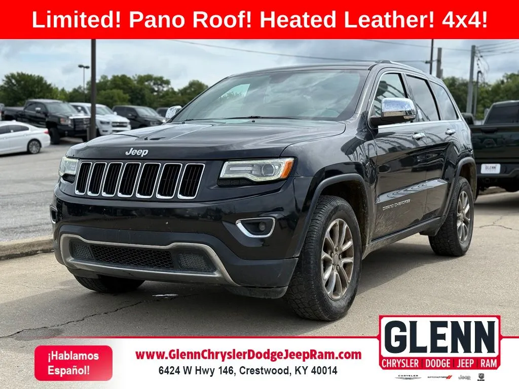 Black 2016 Jeep Grand Cherokee Limited for sale in Crestwood, KY