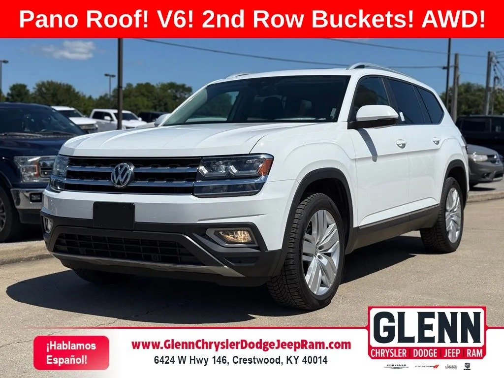 White 2019 Volkswagen Atlas SEL for sale in Crestwood, KY