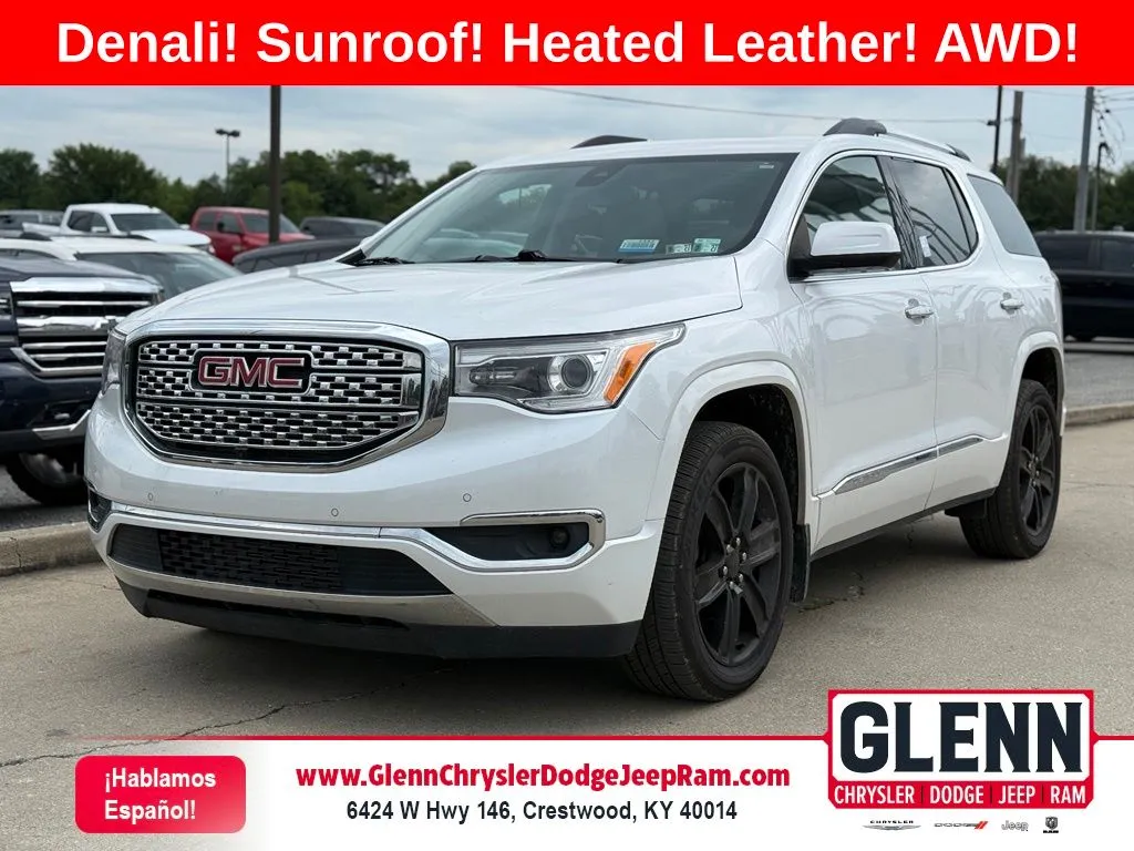 White 2019 GMC Acadia Denali for sale in Crestwood, KY