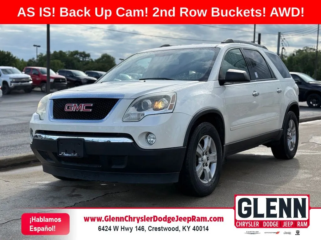 White 2012 GMC Acadia SLE for sale in Crestwood, KY