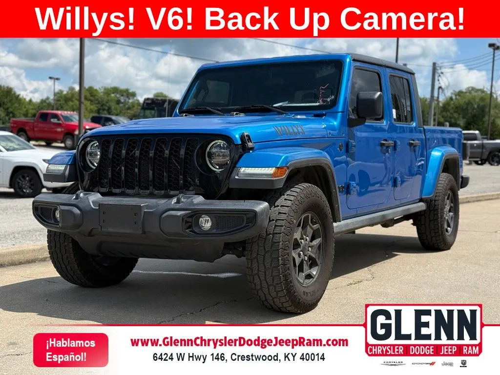 Blue 2021 Jeep Gladiator Willys for sale in Crestwood, KY