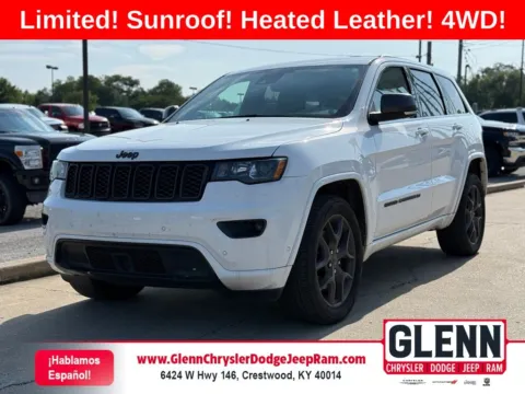 White 2021 Jeep Grand Cherokee Limited for sale in Crestwood, KY